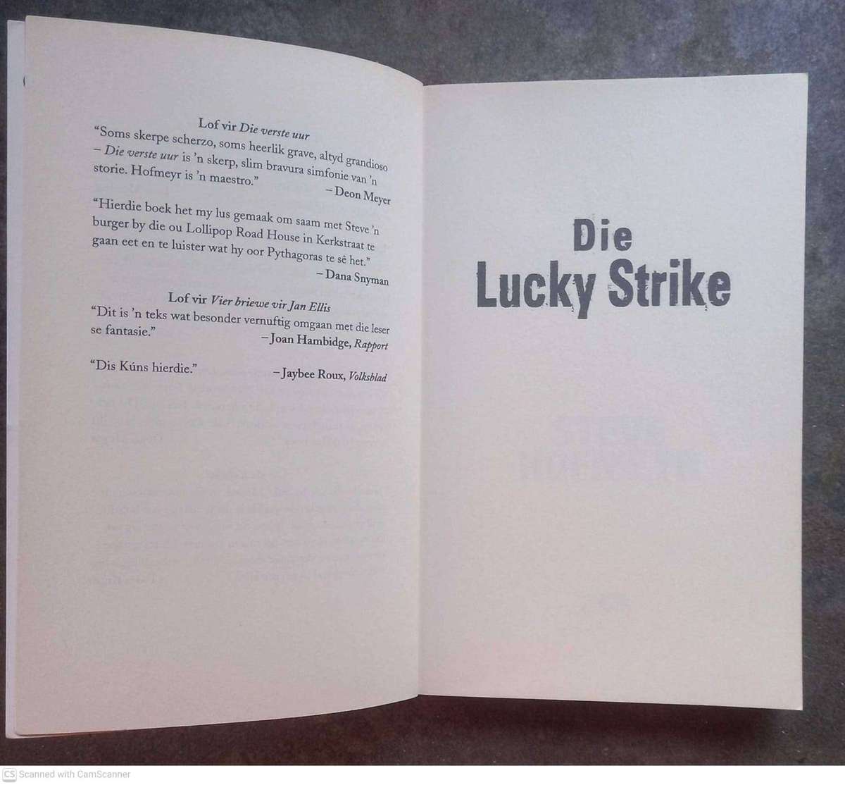 Die Lucky Strike -- Steve Hofmeyr
