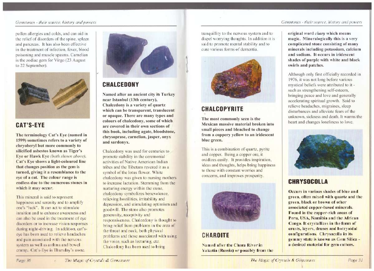 Magic of crystals and gemstones