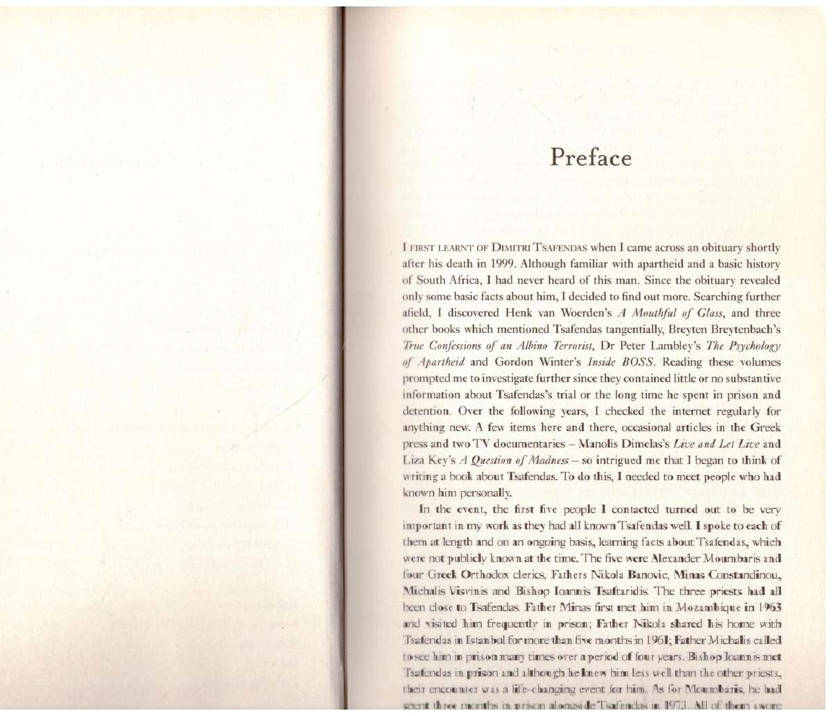 The Man who Killed Apartheid: The Life of Dimitri Tsafendas - Harris Dousemetzis