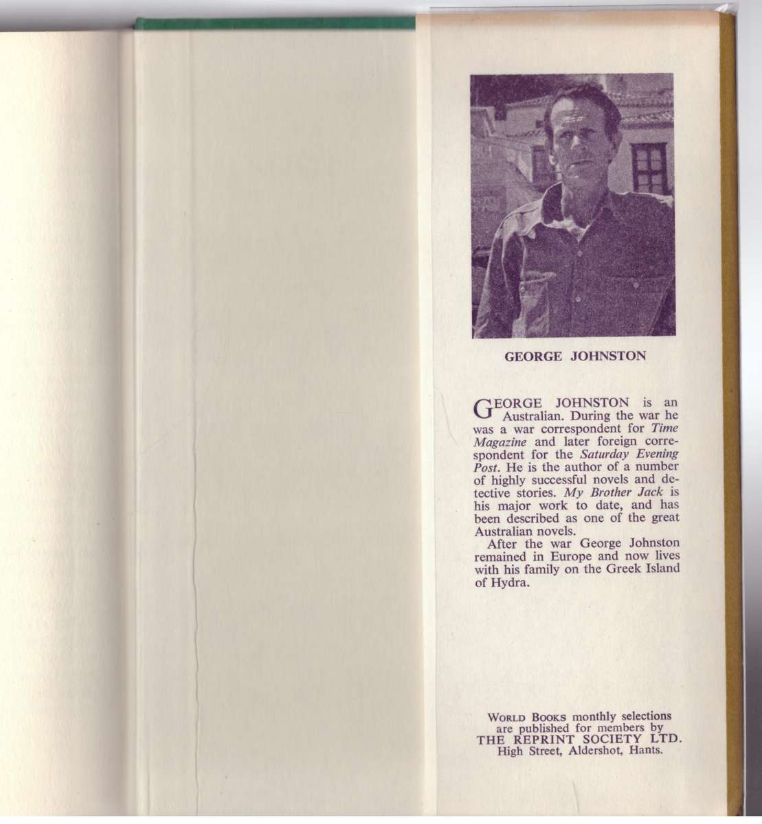 My Brother Jack  --  George Johnston