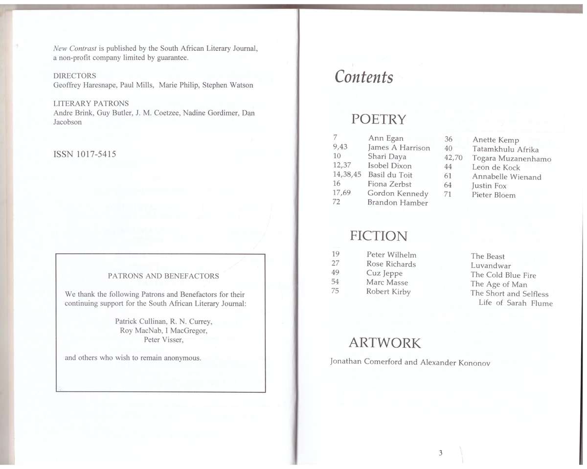 New Contrast 108 - Volume 27, Number 4, Desember 1999