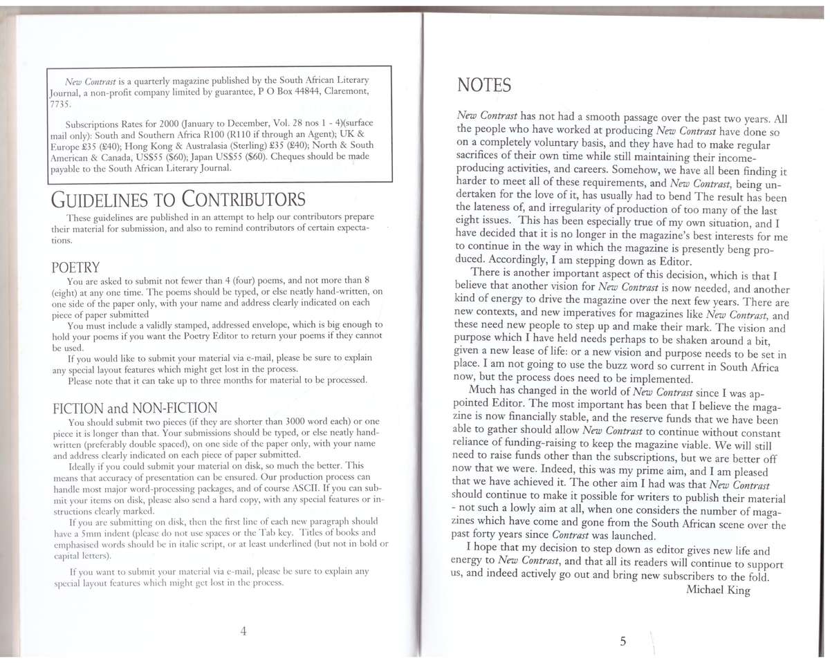 New Contrast 108 - Volume 27, Number 4, Desember 1999