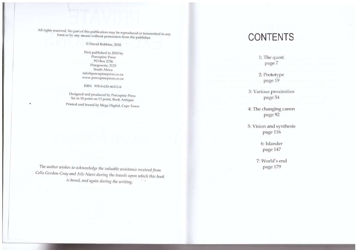 Private Excavations: Exploring the Roots of Dogma - David Robbins