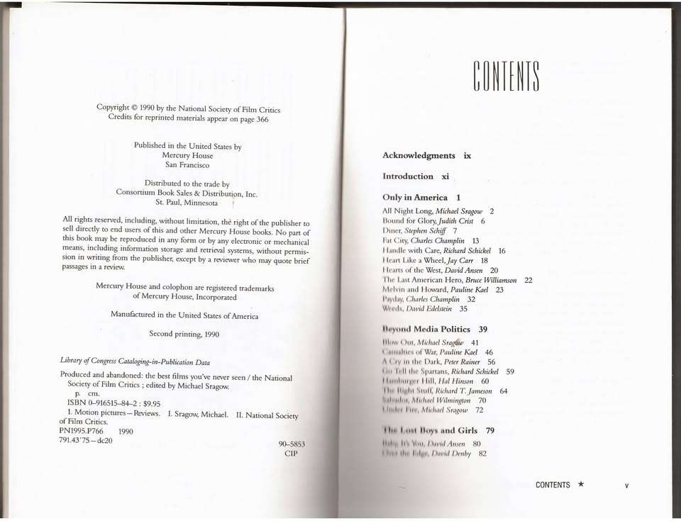 Produced and Abandoned: The Best Films You'Ve Never Seen -- Michael Sragow