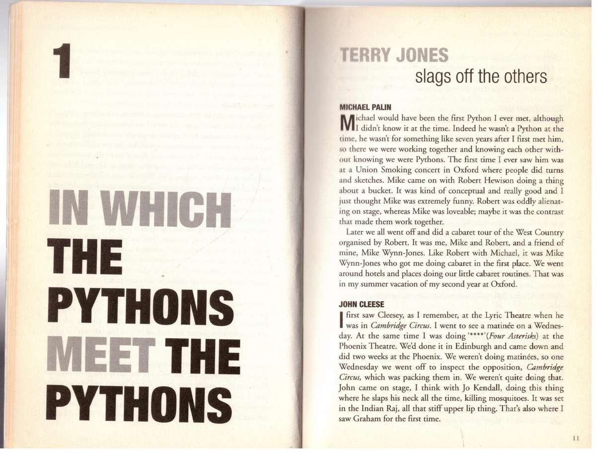 The Pythons' Autobiography  --  Graham Chapman, John Cleese, Terry Gilliam