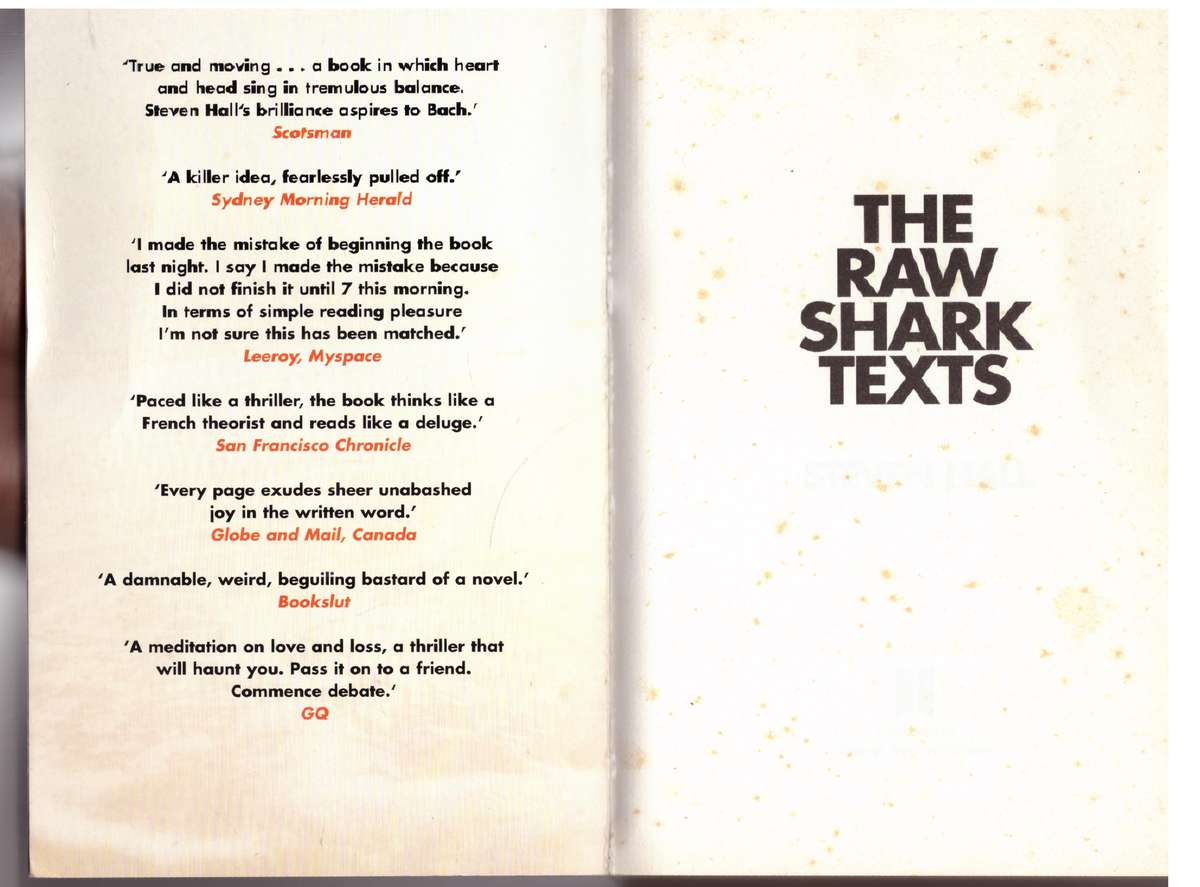 The Raw Shark Texts - Steven Hall