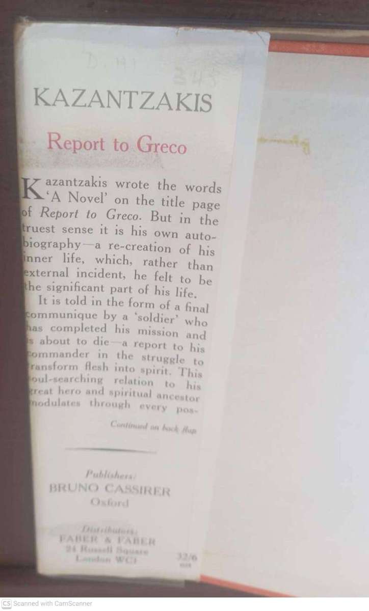 Report to Greco  --  Nikos Kazantzakis
