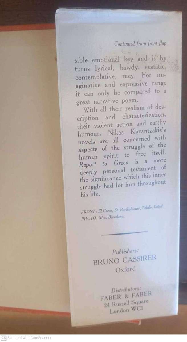 Report to Greco  --  Nikos Kazantzakis