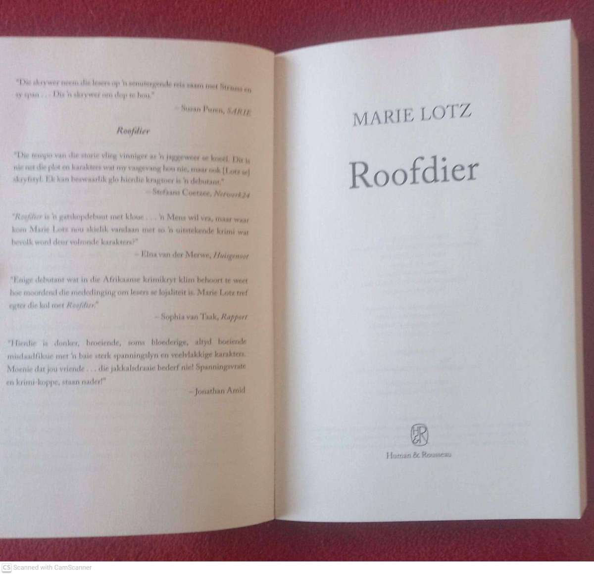 Roofdier -- Marie Lotz