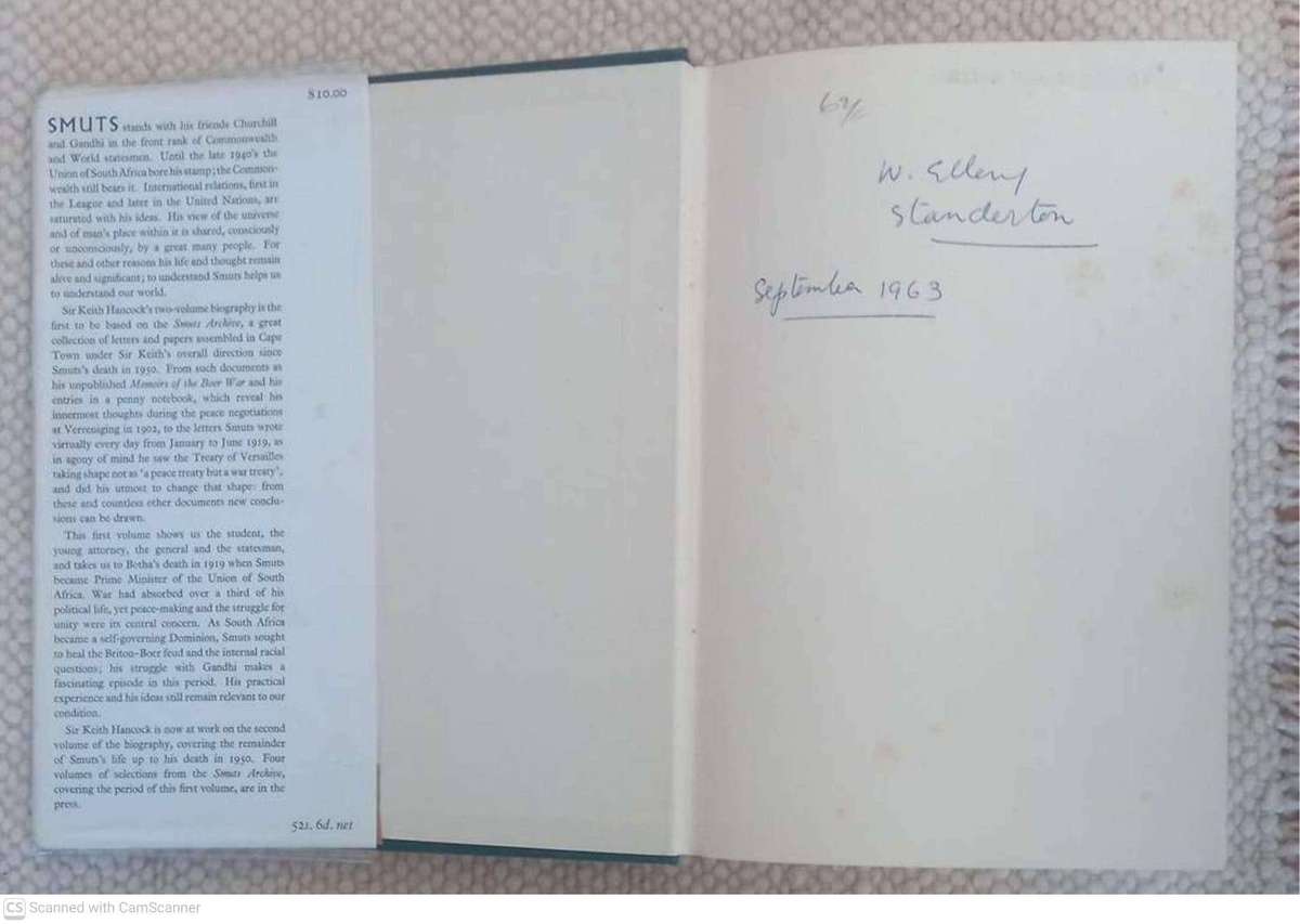Smuts, Vol. 1: The Sanguine Years , 1870 - 1919 -- W. K. Hancock