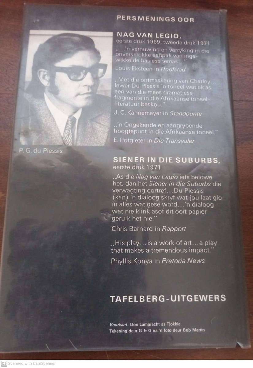 Siener in Die Suburbs: n Spel in Drie Bedrywe - P. G. Du Plessis