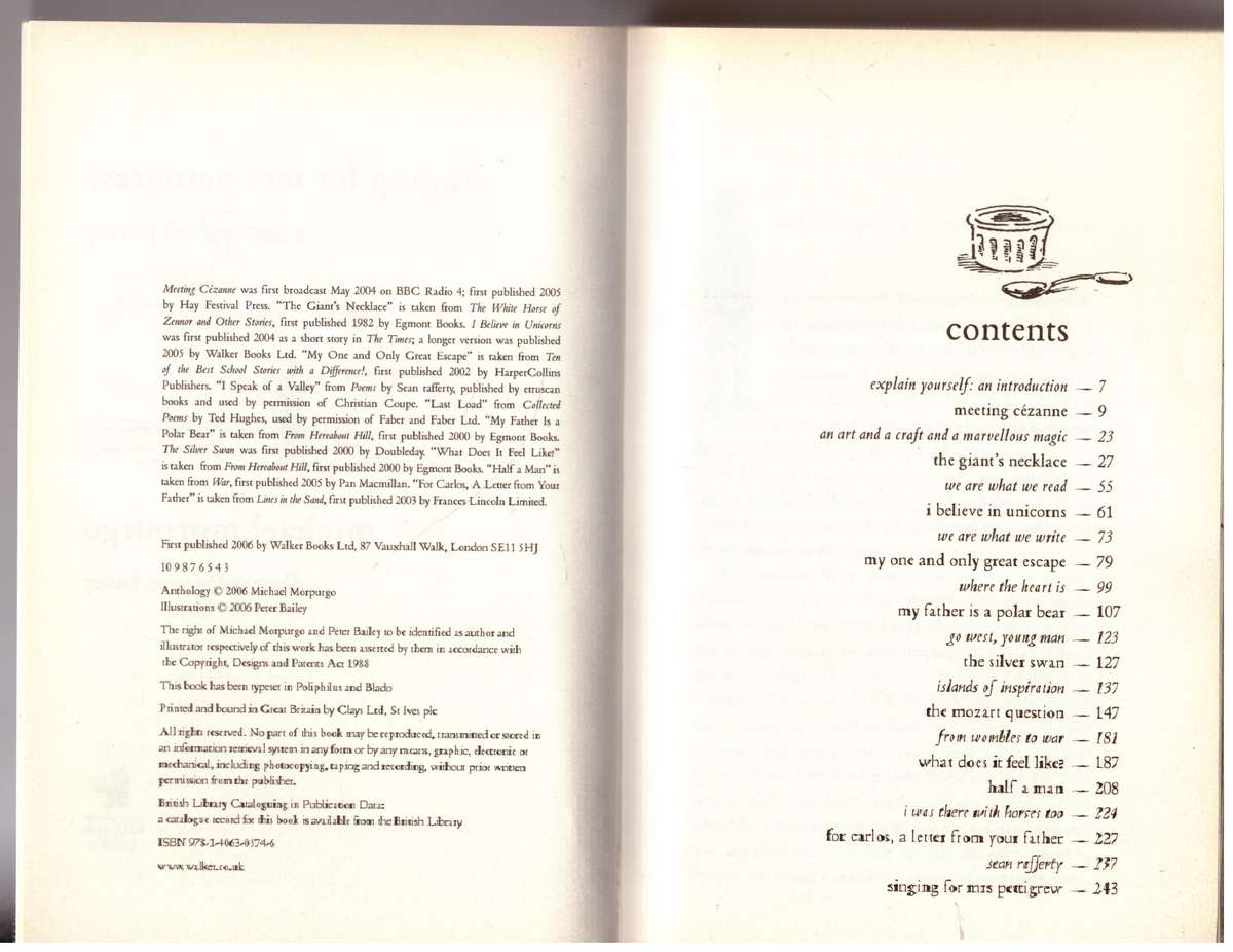 Singing for Mrs Pettigrew: A Story-maker's Journey --  Michael Morpurgo