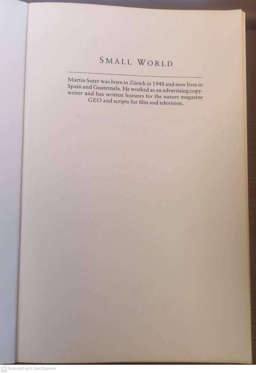 Small World -- Martin Suter