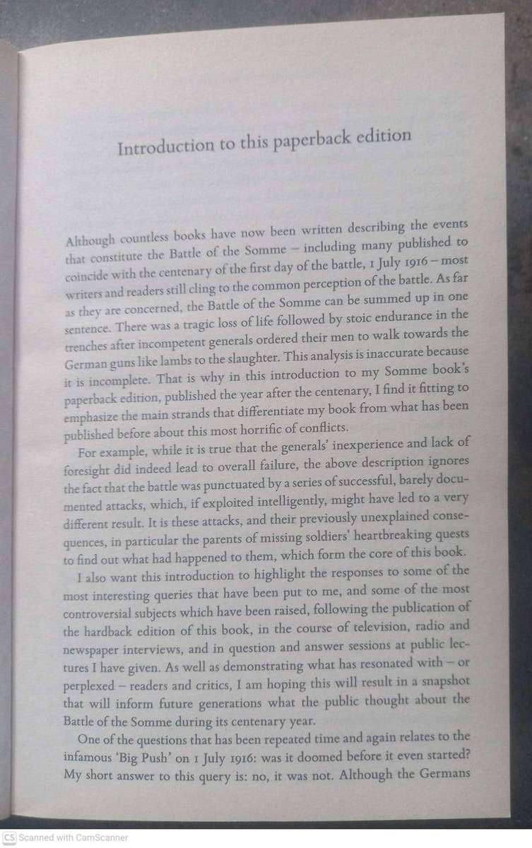 Somme: Into the Breach -- Hugh Sebag-Montefiore