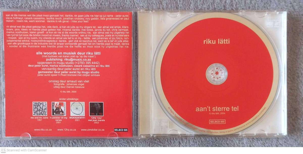 Riku Lätti -- Aan't Sterre Tel (CD)