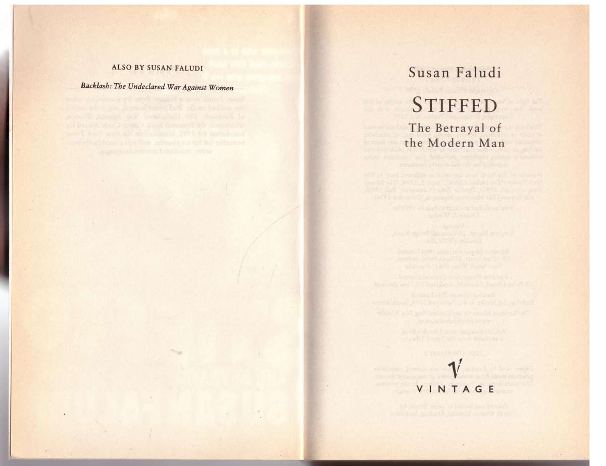Stiffed: The Betrayal of Modern Man - Susan Faludi
