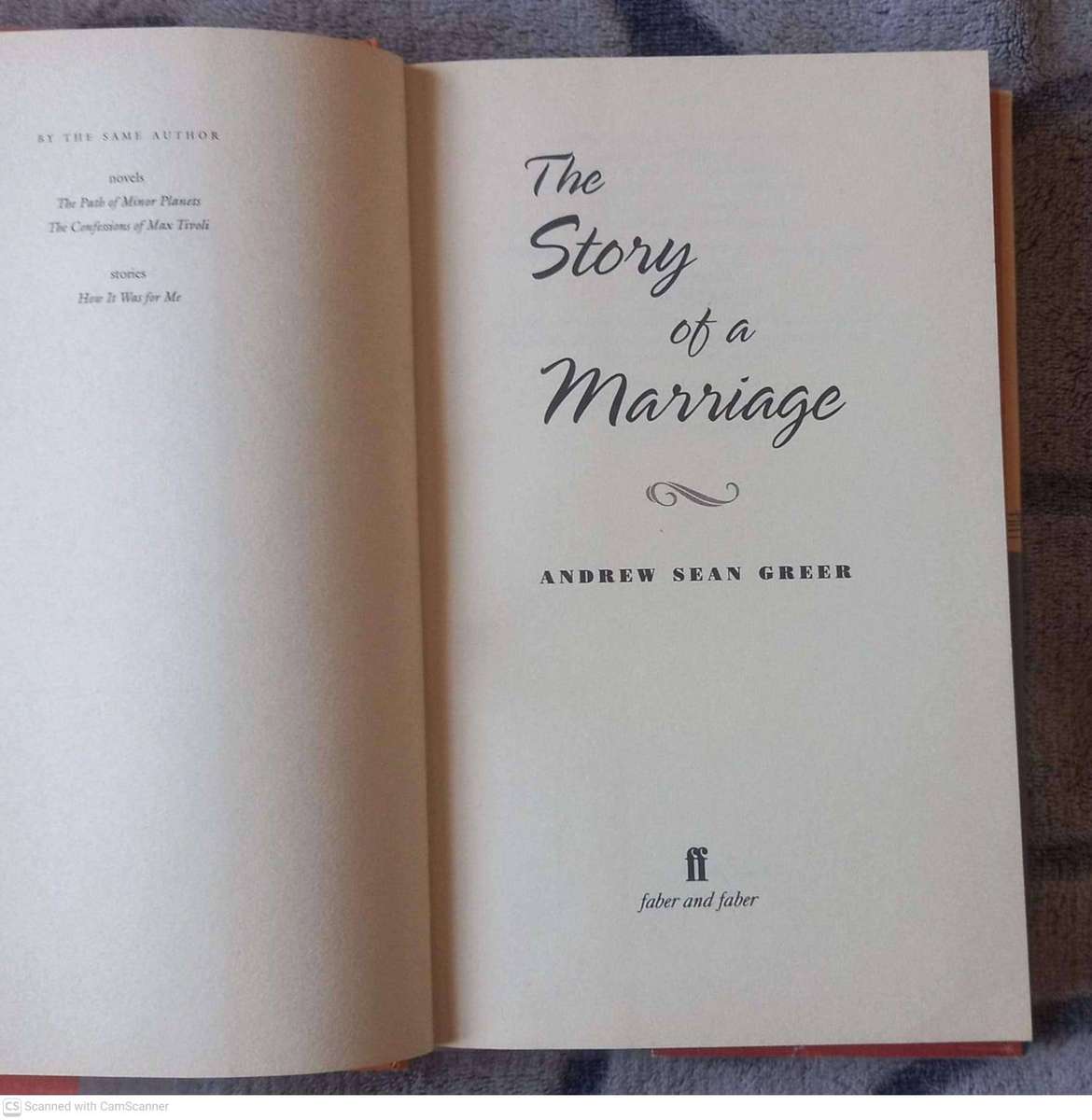 The Story of a Marriage -- Andrew Sean Greer