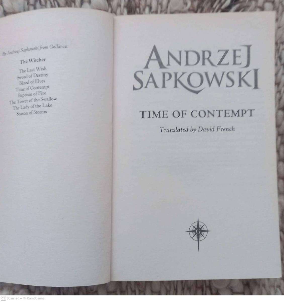 Time of Contempt (Witcher 2) -- Andrzej Sapkowski