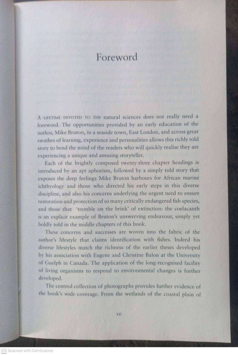 When I Was a Fish: Tales of an Ichthyologist. -- Mike Bruton