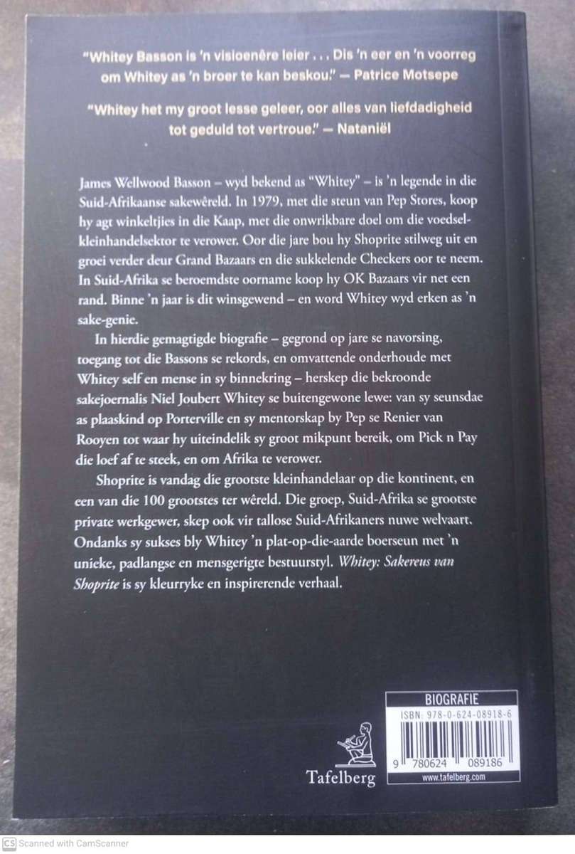 Whitey: Sakereus van Shoprite - Niel Joubert