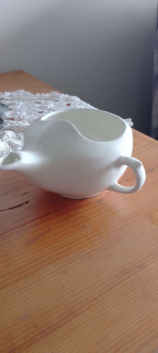 An antique netti pot for nose rinsing