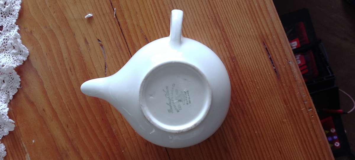 An antique netti pot for nose rinsing
