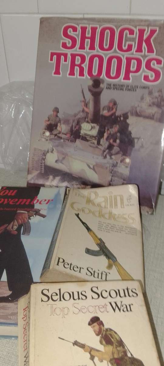 4x Books recording the last days in Rhodesia Peter Stiff