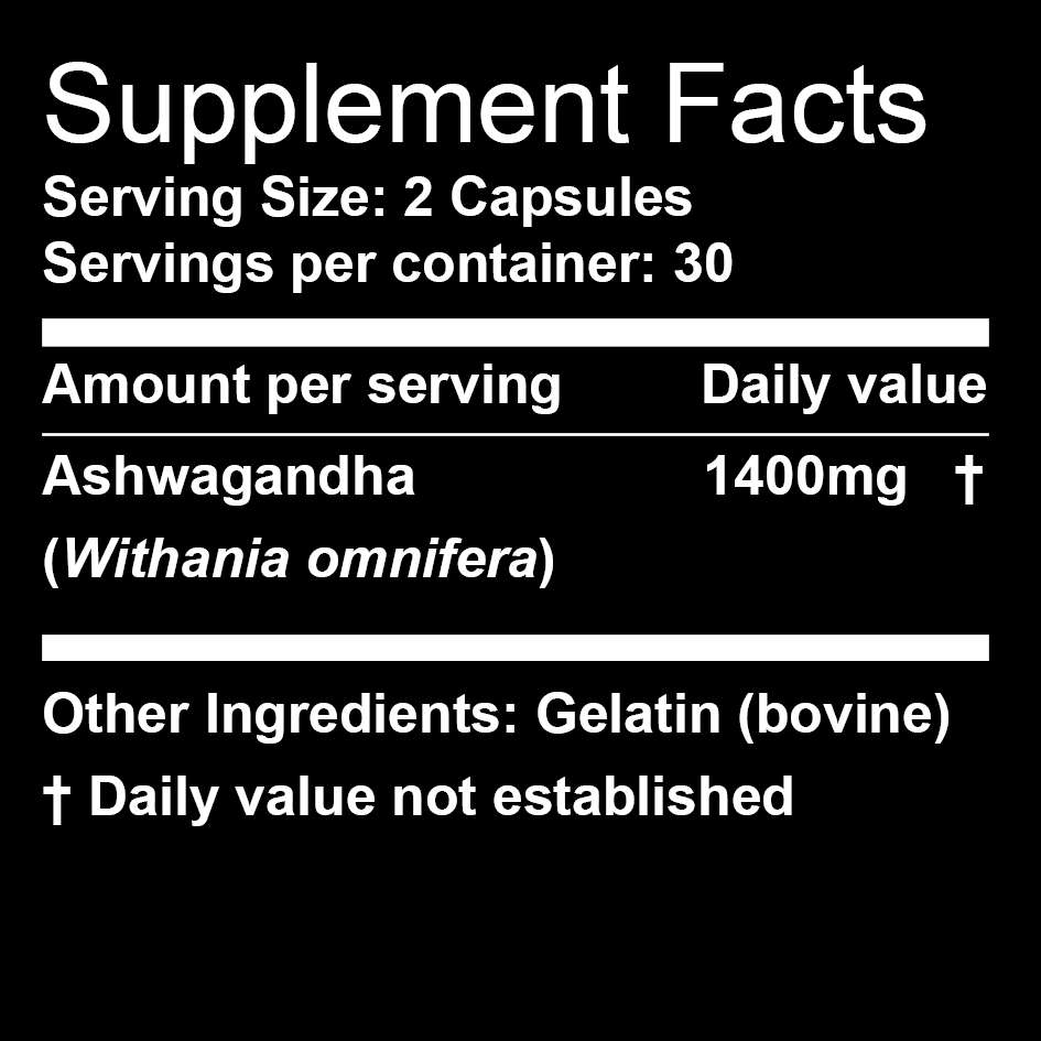Nutri 8 - Ashwagandha capsules (60 caps)