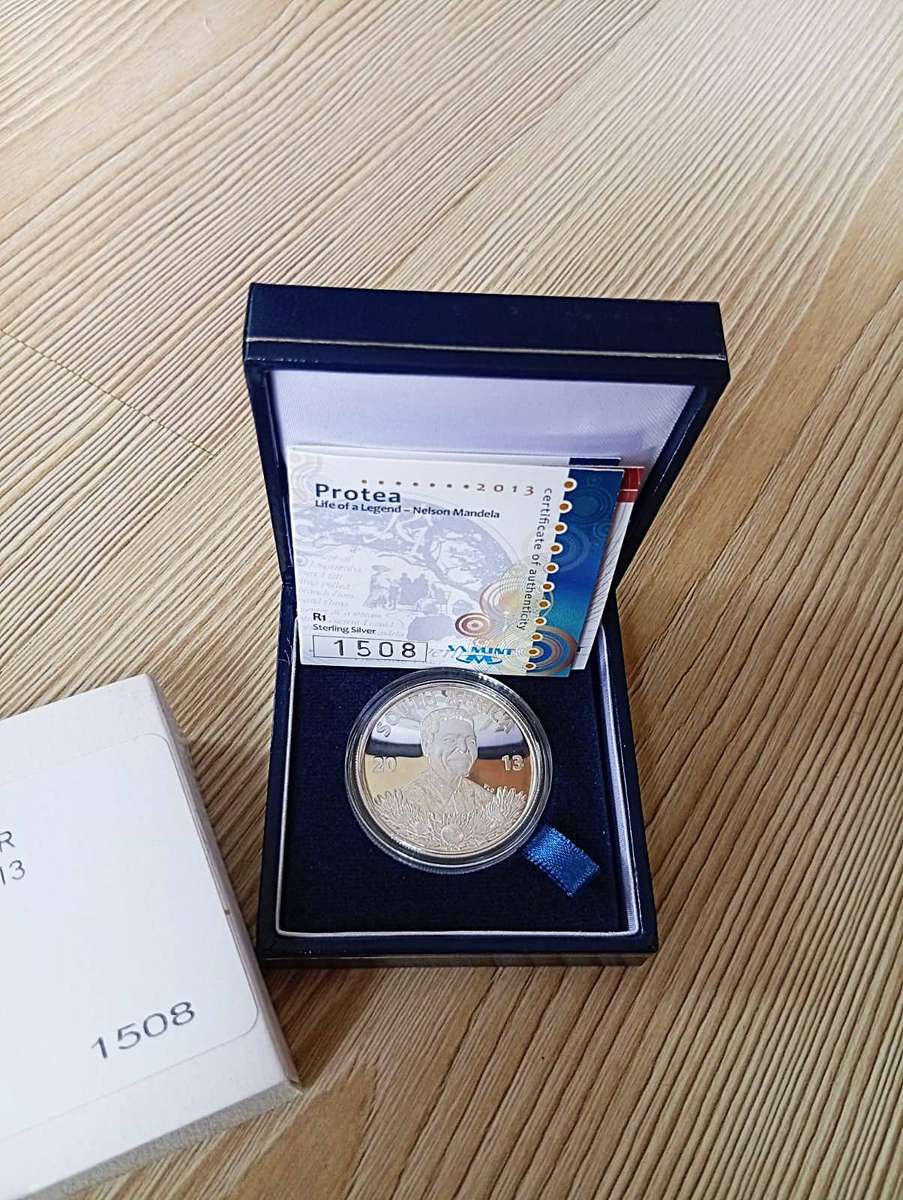 2013 SILVER Proof R1 - Protea Life of a Legend (LOL) - Mandela