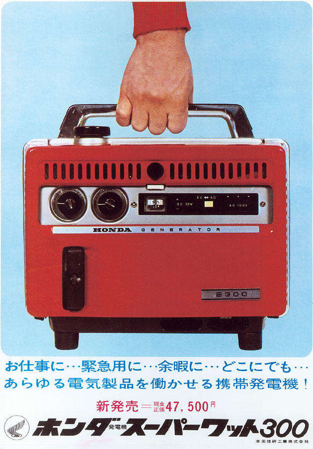 Honda E300 1965 Vintage Generator - Need a service (Collectors piece)