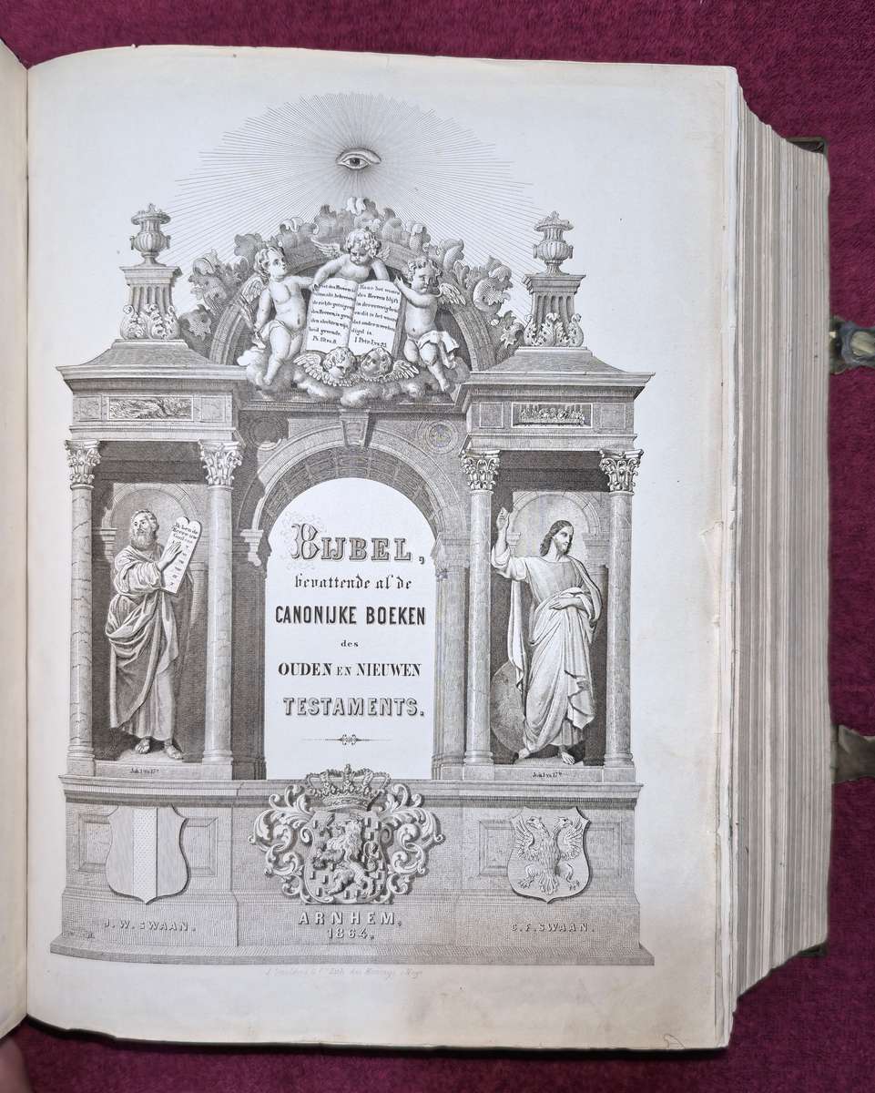 WINSKOOP VAN DIE WEEK:  1864 Nederlandse Statebybel  /  1864 Antique Dutch Bible