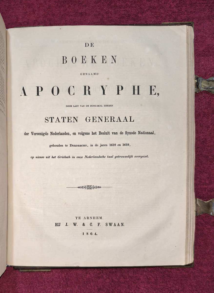 WINSKOOP VAN DIE WEEK:  1864 Nederlandse Statebybel  /  1864 Antique Dutch Bible