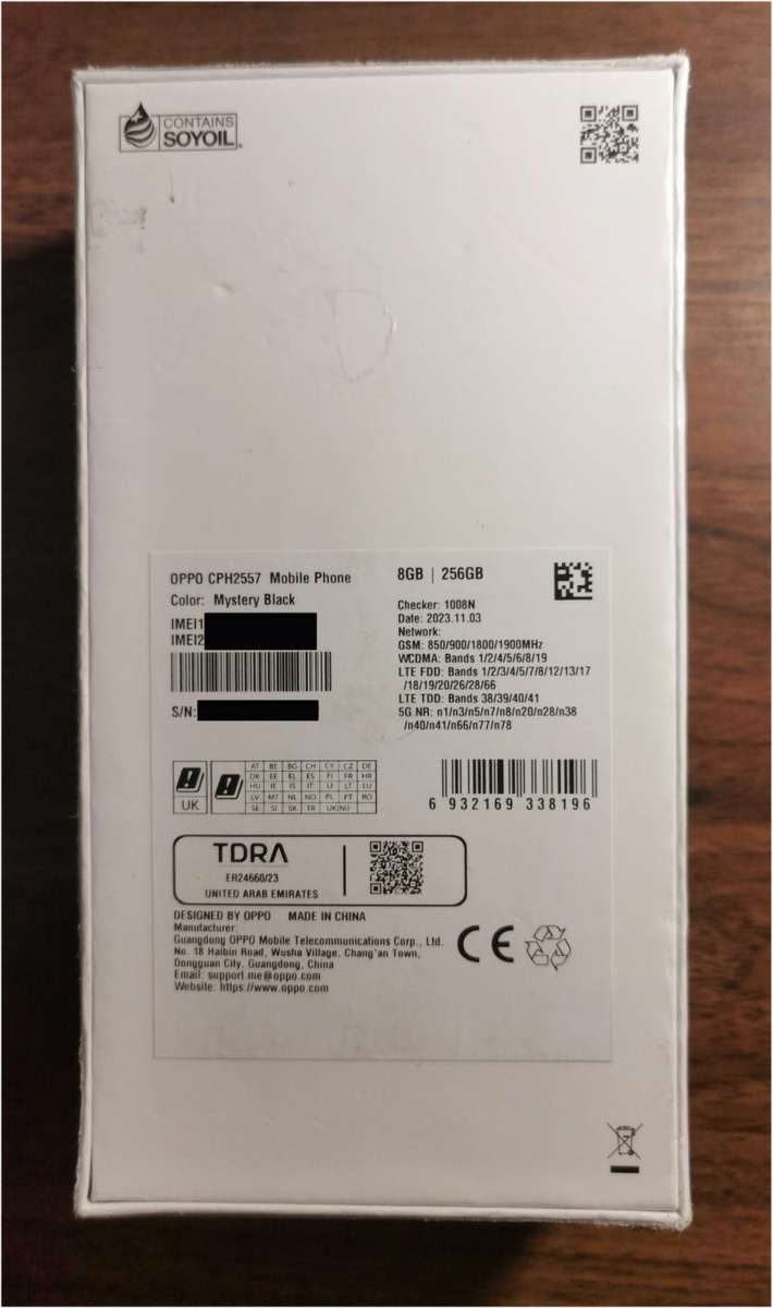 [Brand New Sealed] Oppo A79 5G 8GB 256GB International Version Dual Sim Mystery Black Smartphone