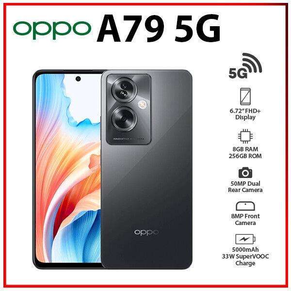 [Brand New Sealed] Oppo A79 5G 8GB 256GB International Version Dual Sim Mystery Black Smartphone