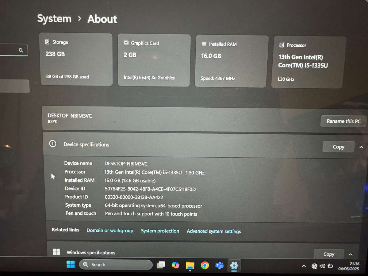 Lenovo IdeaPad Flex 5 14IRU8 82Y00093SA 13th Gen Intel Core i5-1335U up to 4.60GHz and Pen