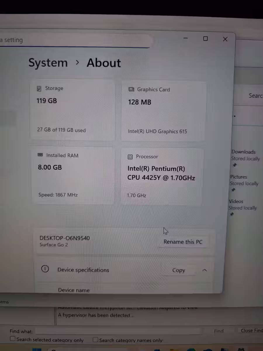 Microsoft Surface Go 2 8GB 128GB