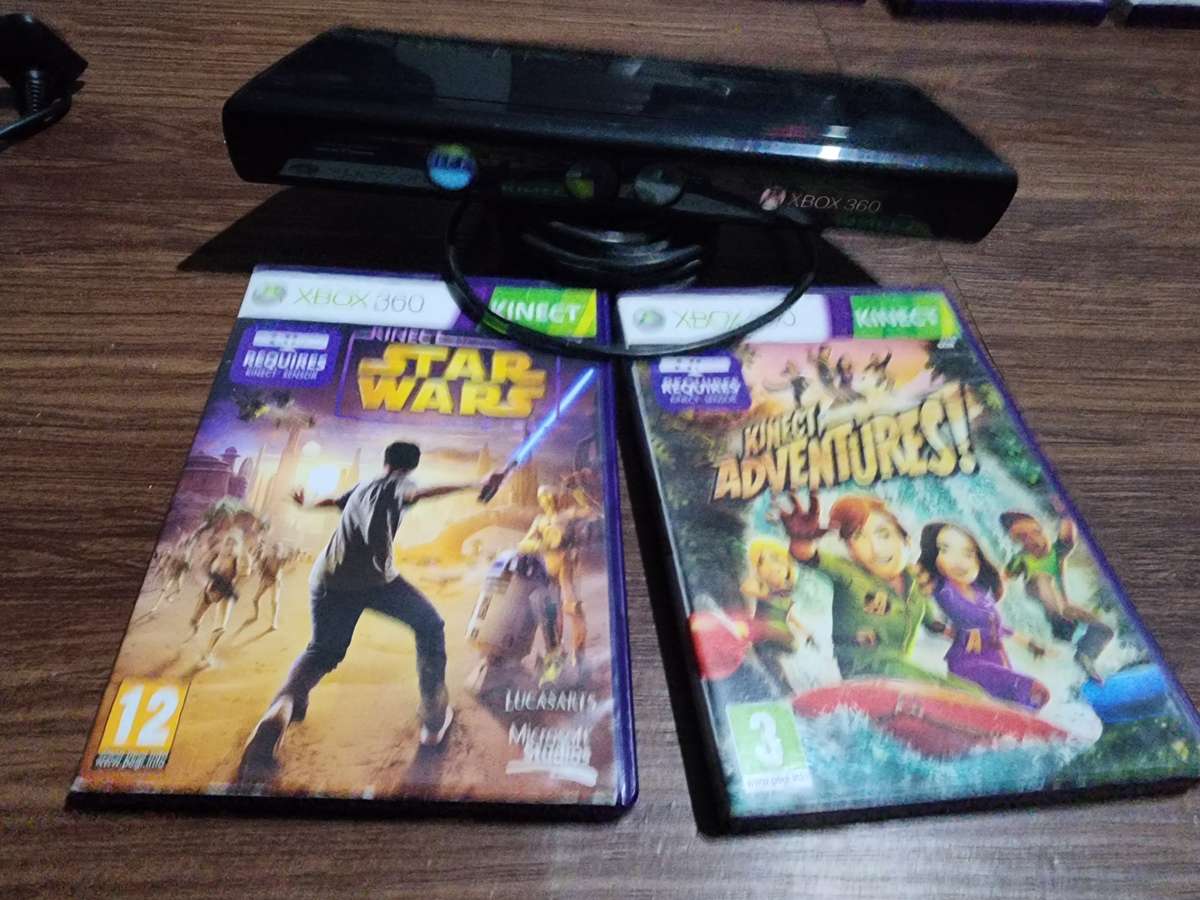 Xbox 360 kinect with 2 games