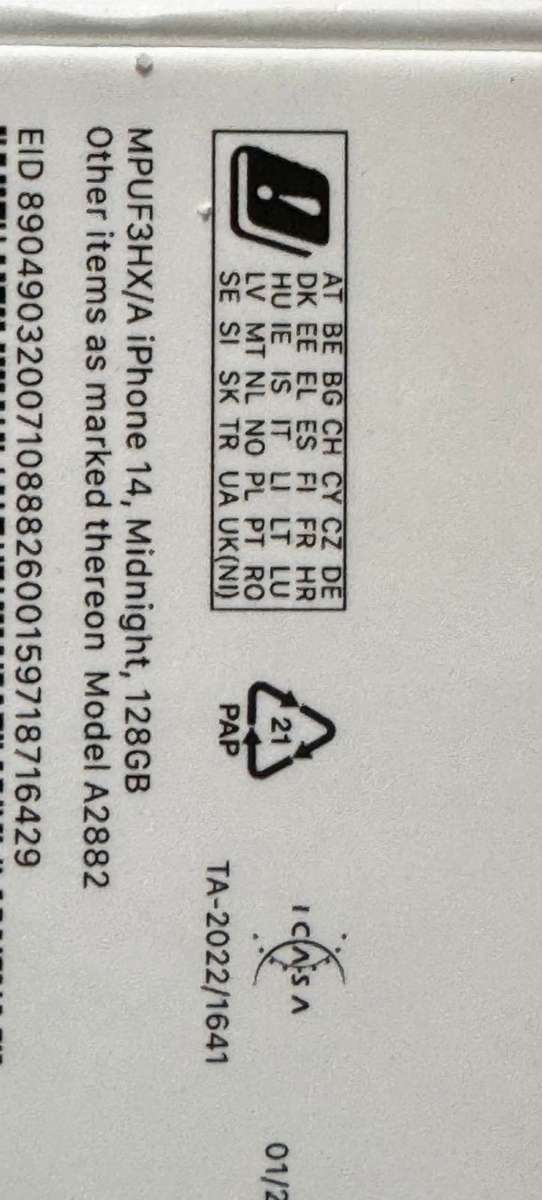 iPhone 14 128GB Black