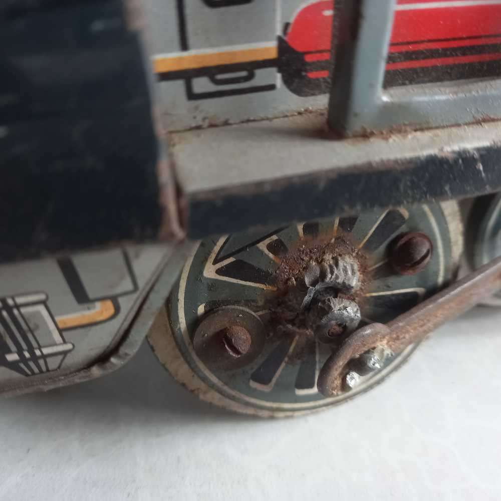BIG Vintage tinplate train for display
