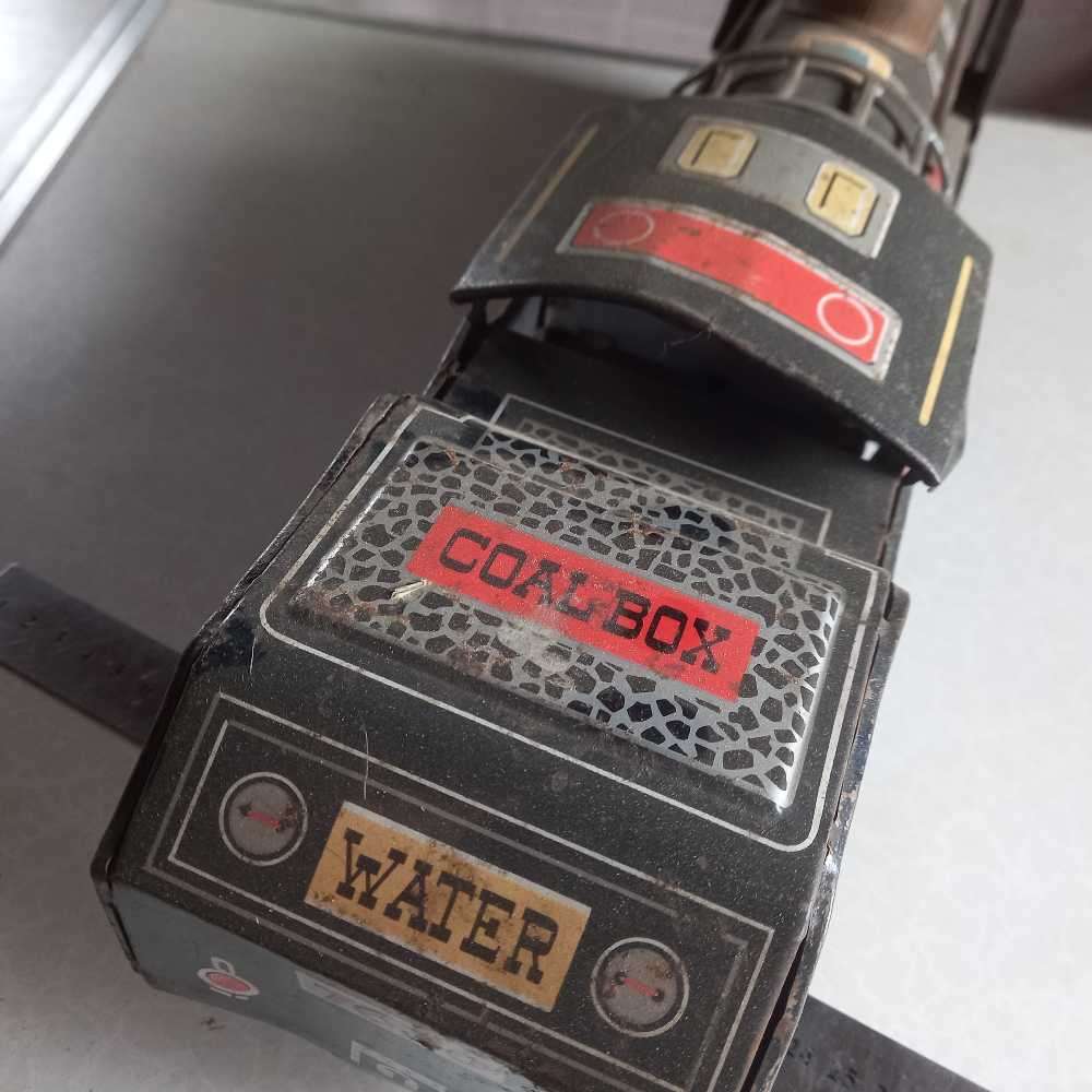 BIG Vintage tinplate train for display