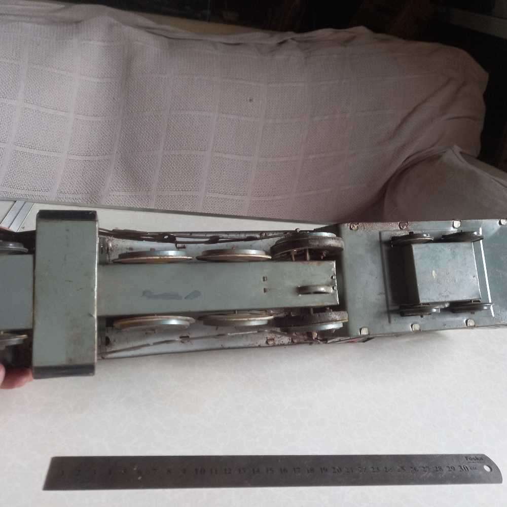 BIG Vintage tinplate train for display