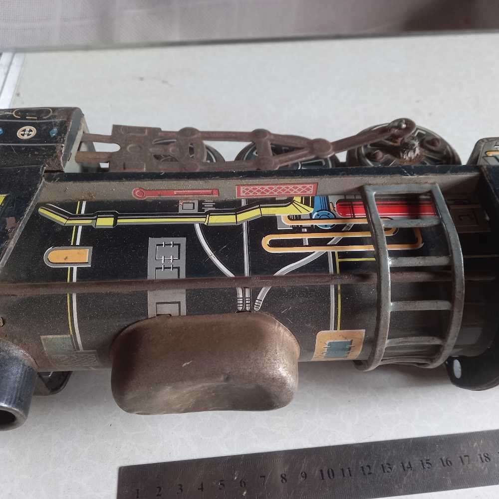 BIG Vintage tinplate train for display