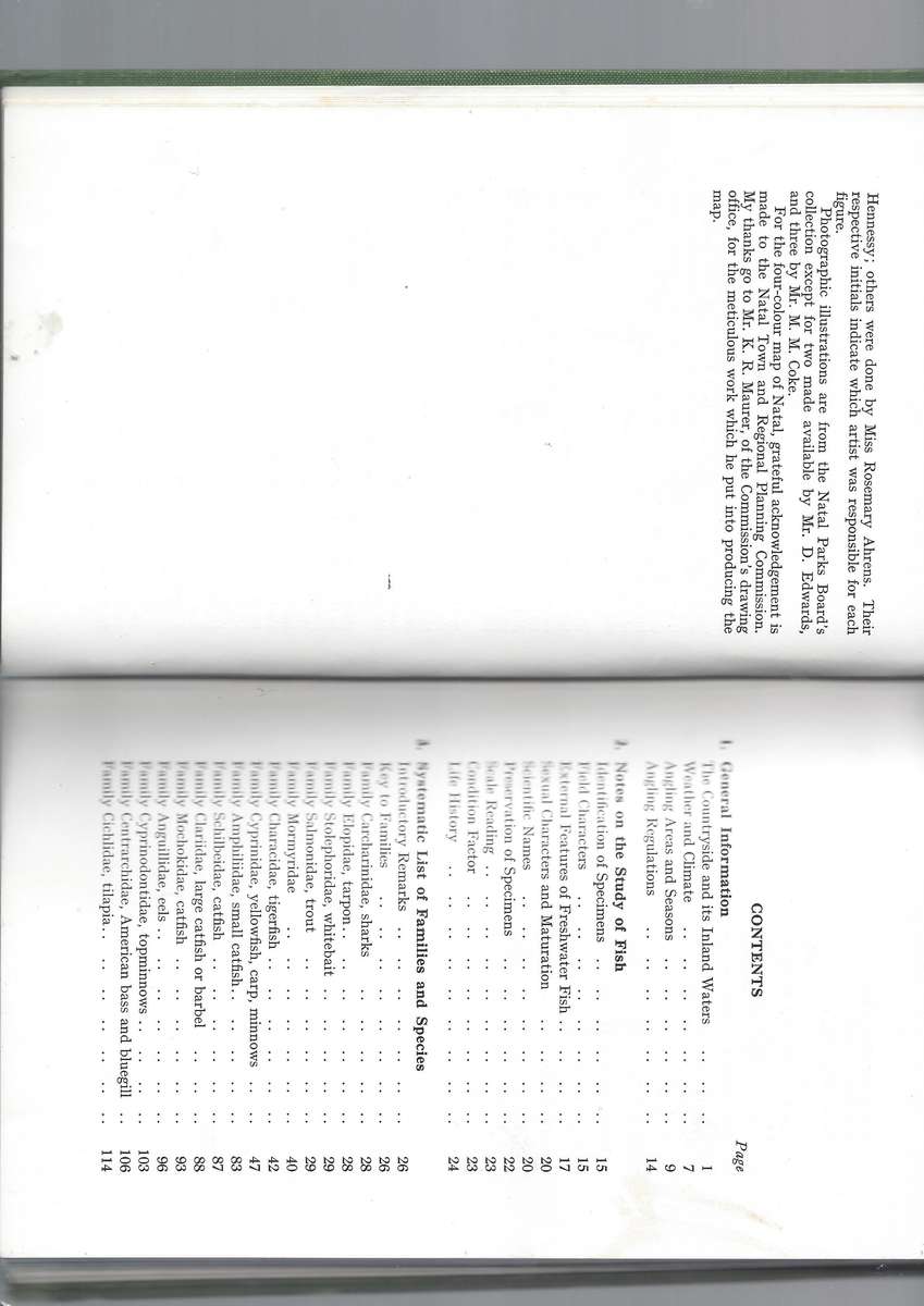 Freshwater Fishes of Natal - R.S. Crass 1964 addition printed by The Natal Witness (Pty)LTD