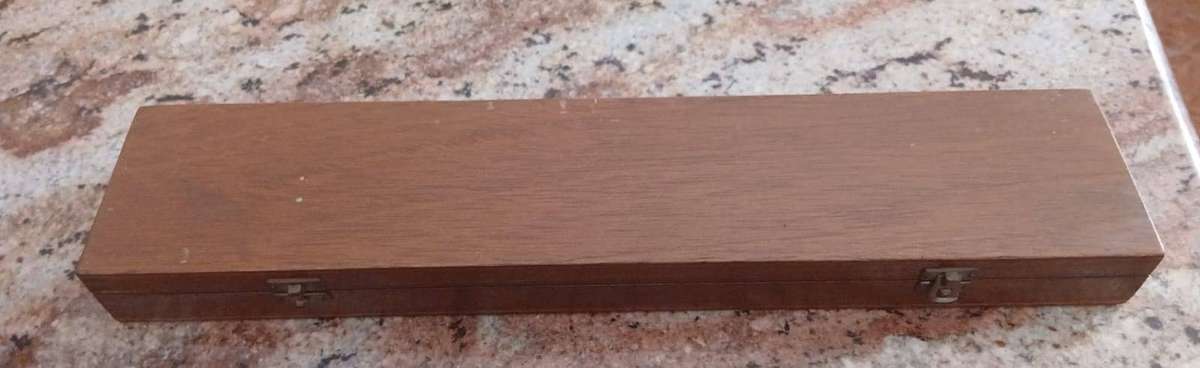 Vintage Parallel Straightedge Drafting Instrument in Wooden Case