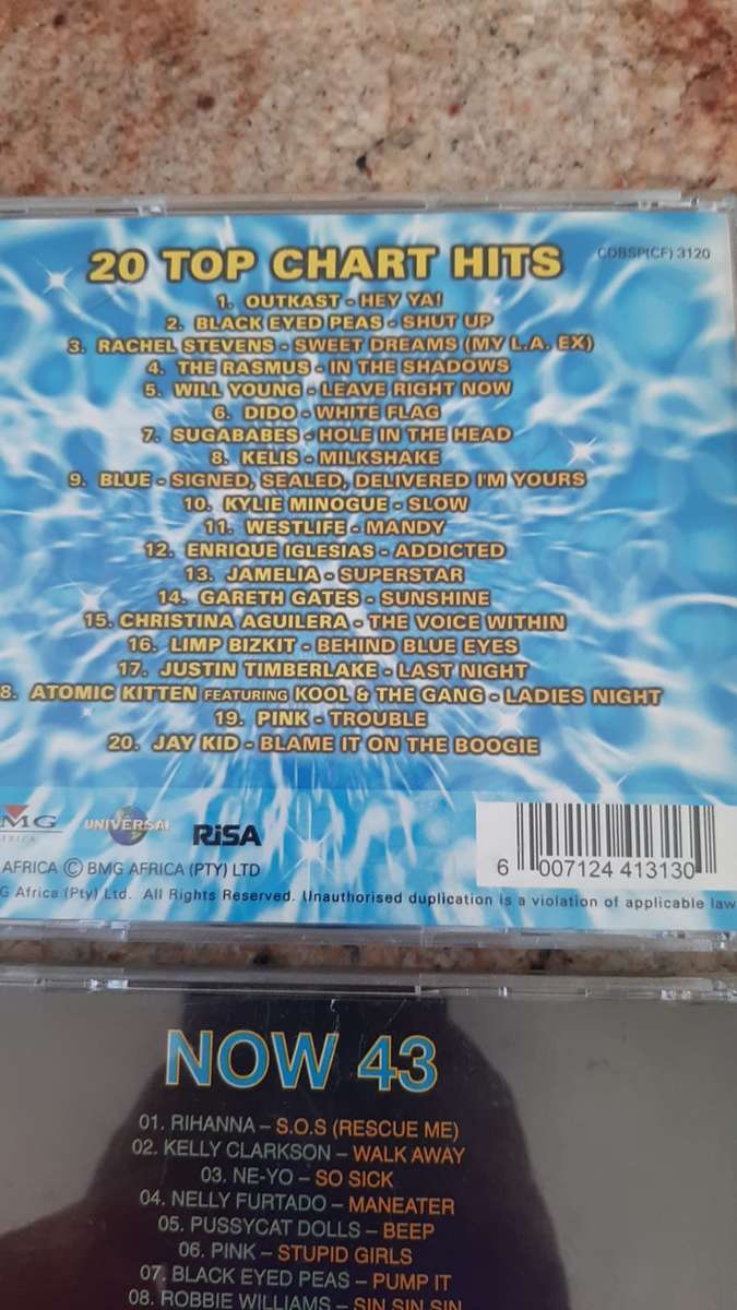 4 x CD Combo Now That's What I Call Music no's 28,36,38 & 43