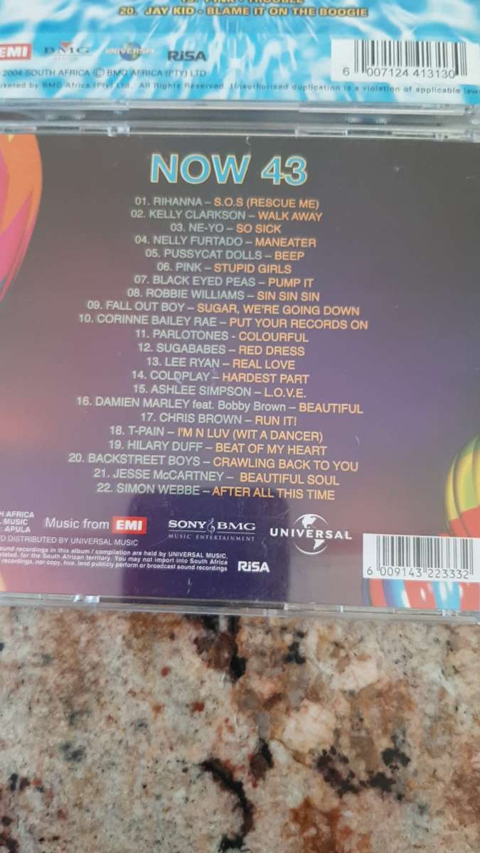 4 x CD Combo Now That's What I Call Music no's 28,36,38 & 43