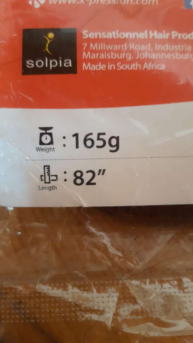 X-Pression Ultra Braid 1 82" made with 100% Kanekalon Fiber X-pression Ultra Braid, a high-quality