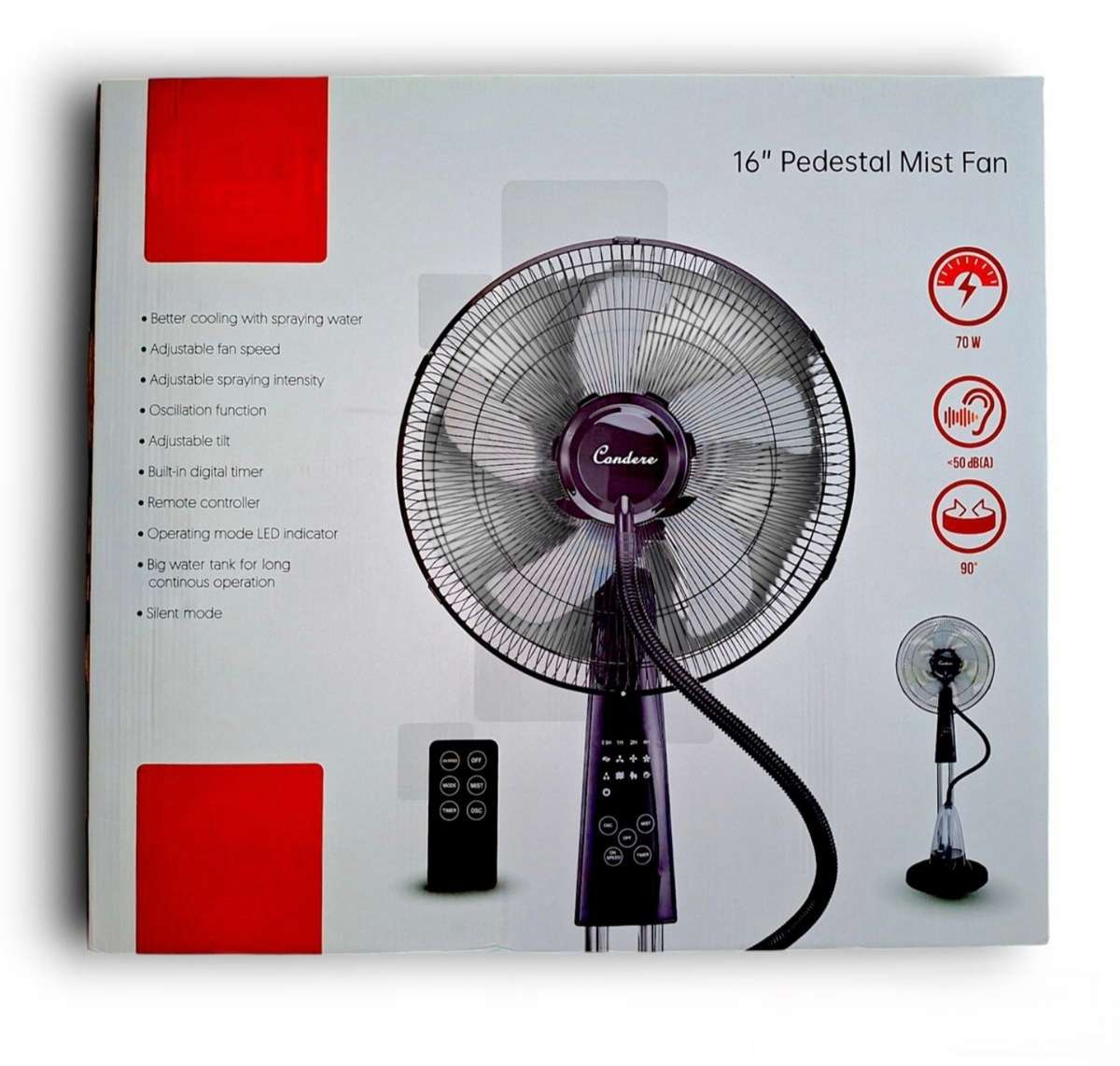 Condere  16 Pedestal Mist Fan  FS45-P16