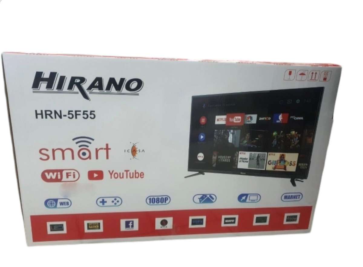 Hirano 55" Smart TV HRN-5F55 Free TV Wall Mount+Free Smartwatch