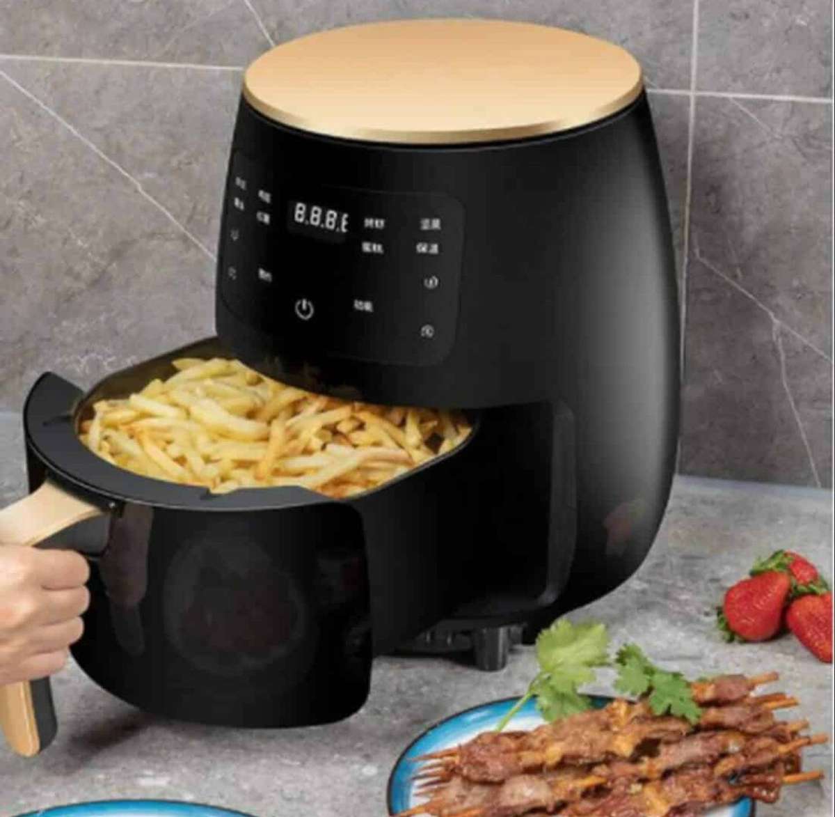 Ecco/Digimark Kitchen Extra Large Touch Screen 6L Air Fryer+50pcs Paper Liner